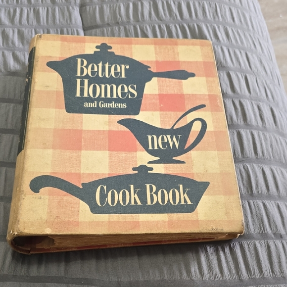 Better Homes And Gardens Other - Better Homes and Gardens Vintage Orange Checkered Cook Book